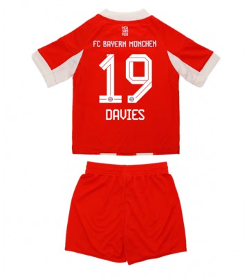 Bayern Munich Alphonso Davies #19 Prima Maglia Bambino 2025-26 Manica Corta (+ Pantaloni corti)
